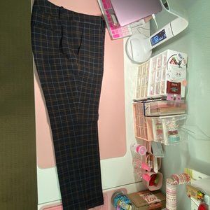 Ann Taylor Factory Plaid Slacks Devin Fit Size 6